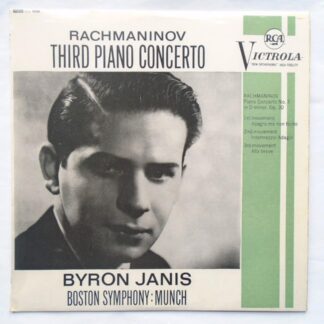 Byron Janis Rachmaninov Third Piano Concerto LP RCA Victrola VIC1032 VG/EX 1958