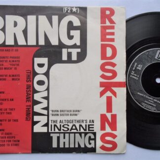 Redskins Bring It Down 7" Decca F2 EX/VG 1980s picture sleeve