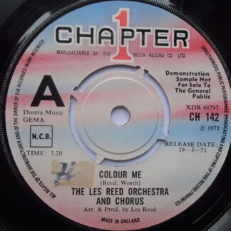 Les Reed Colour Me 7" Chapter One CH142 EX 1971 there is sticker mark on side one label