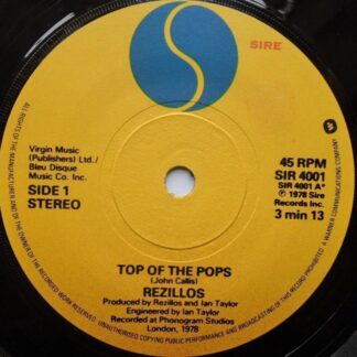 Rezillos Top Of The Pops 7" Sire SIR4001 EX 1978