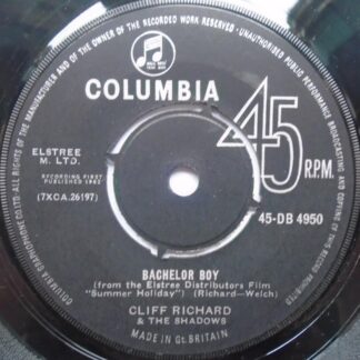 Cliff Richard Bachelor Boy 7" Columbia DB4950 EX 1960s black label