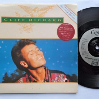 Cliff Richard We Should Be Together 7" EMI XMASG91 EX/EX 1991 gatefold picture sleeve has small crease on front