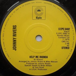 Johnny Rivers Help Me Rhonda 7" Epic SEPC3482 EX 1975