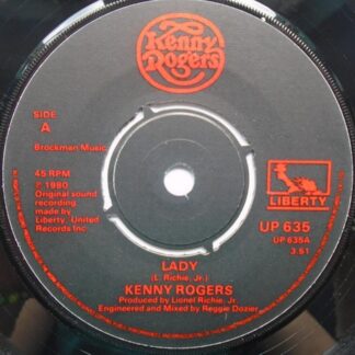 Kenny Rogers Lady 7" Liberty UP635 EX 1977