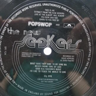 New Seekers New Seekers flexi Sound For Industry SFI124 EX 1970s 7-Inch flexidisc