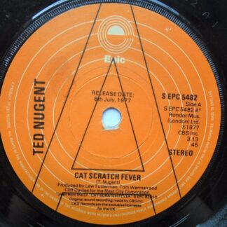 Ted Nugent Cat Scratch Fever 7" Epic SEPC5482 EX 1977 demo