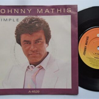 Johnny Mathis Simple 7" CBS A4529 EX/VG 1984 picture sleeve