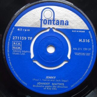Johnny Mathis Jenny 7" Fontana H316 EX 1961
