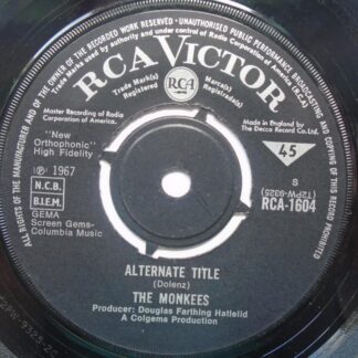 Monkees Alternate Title 7" RCA Victor RCA1604 VG 1967