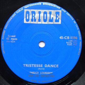 Enrico Leandros Tristesse Dance 7" Oriole CB1487 EX 1959