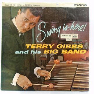 Terry Gibbs Swing Is Here LP HMV CLP1394 EX/VG 1960 sleeve has 2cm closed tear at rear oening