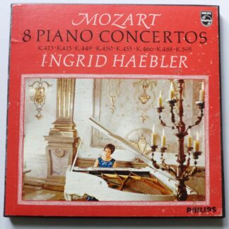 Ingrid Haebler Mozart 8 Piano Concertos 4LP Philips BAL30 EX/VG 1966 4 x 12" LPs boxed with booklet