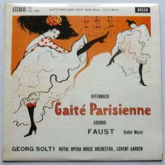 Georg Solti Offenbach Gaiete Parisienne LP Decca SXL2280 EX/EX 1973 narrow band