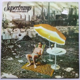 Supertramp Crisis What Crisis LP A&M ESP4560 EX/VG 1975 made in Portugal - sleeve has sticker mark on front