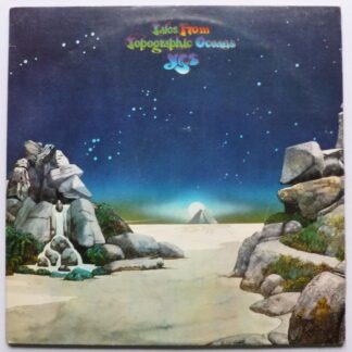 Yes Tales From Topographic Oceans 2LP Atlantic K80001 EX/EX- 1973 double LP - side one and two labels have some print loss