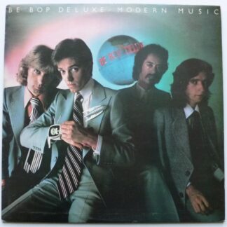 Be-Bop Deluxe Modern Music LP Harvest SHSP4058 EX/VG 1976 vinyl has some non-sounding factory marks - with inner - there is 2.5cm scrape on sleeve and inner sleeve - factory sample sticker on rear of sleeve