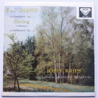 Josef Krips Schumann Symphony No 1 WBG LP Decca SXL2223 EX/VG 1960 WBG - made in England at 6 O Clock - there is frosting on front of sleeve
