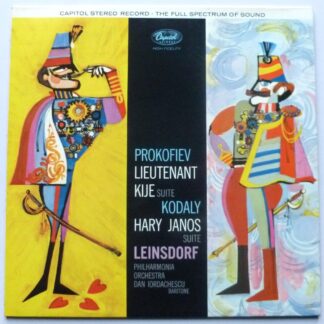 Erich Leinsdorf Prokofiev LP Capitol SP8508 EX/EX 1960s sleeve has writing on rear