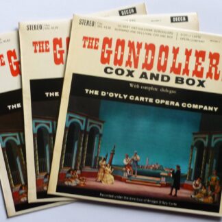 D'Oyly Carte Opera Company Gilbert & Sullivan The Gondoliers 3LP Decca SKL4138-40 EX/EX 1968 3 LP set in separate sleeves - wide band grooved