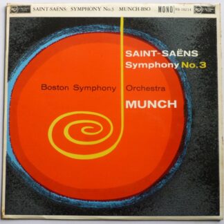 Charles Munch Saint Saens Symphony No 3 LP RCA RB16214 EX/VG 1960