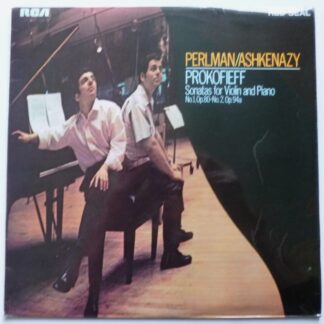 Itzhak Perlman & Ashkenazy Prokofieff LP RCA SB6824 EX/EX  1969 sleeve has writing and dealer sticker on rear