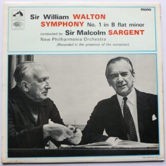 Malcolm Sargent Sir William Walton Symphony No 1 LP HMV ALP2299 EX/EX 1967