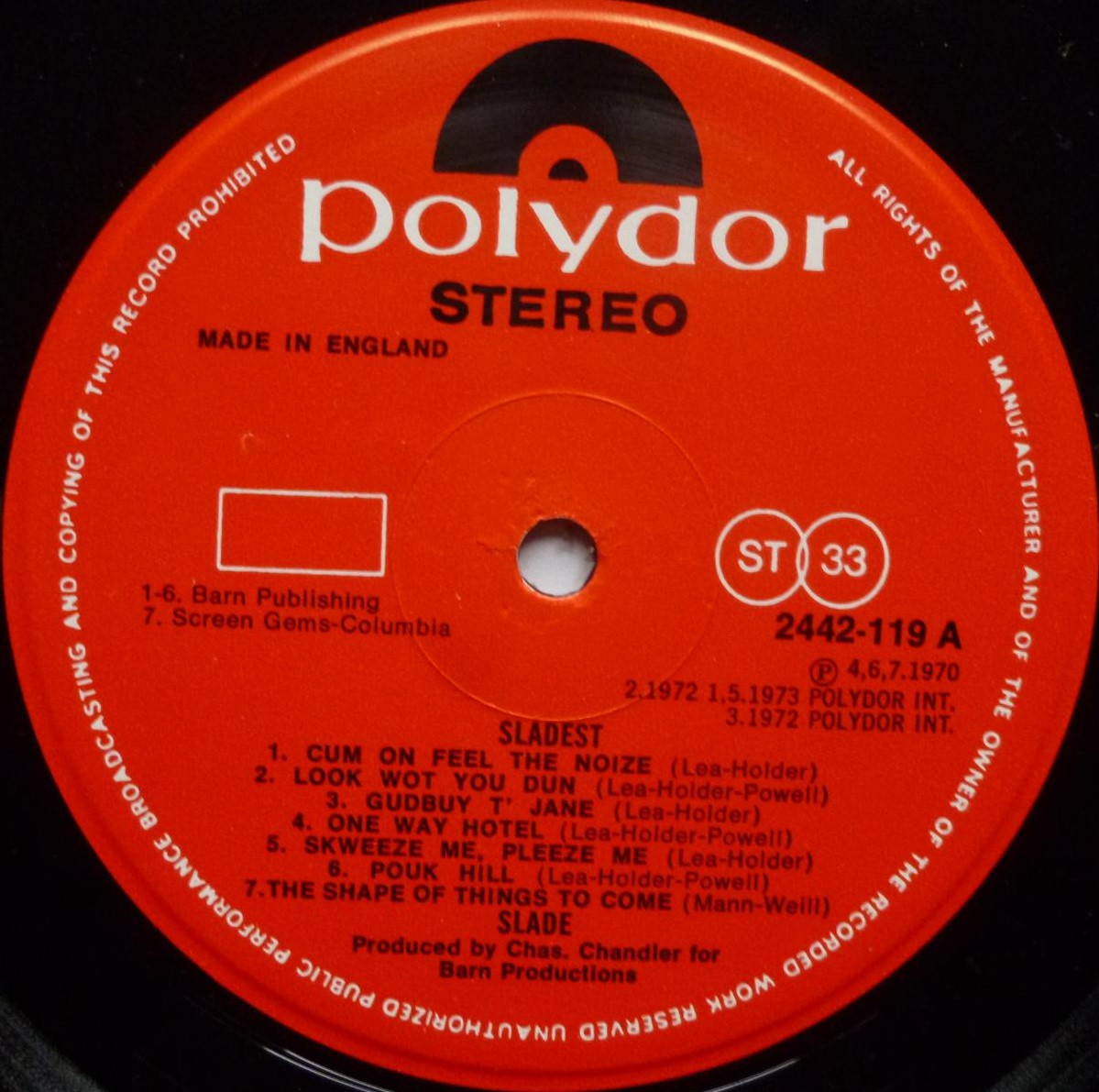 Slade Sladest LP Polydor 2442119 EX/EX 1974 gatefold sleeve with stapled booklet - there is non-sounding hairline on side one - Image 4