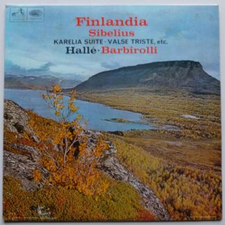 John Barbirolli Sibelius Finlandia LP HMV ASD2272 EX/EX 1966 red semi circle label