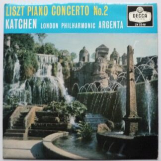 Julius Katchen Liszt Piano Concerto No 2 10"LP Decca LW5346 EX/EX 1958 10 inch LP