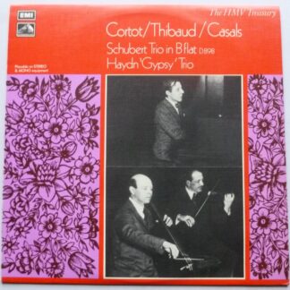 Pablo Casals Schubert Trio In B Flat LP EMI HLM7017 EX/EX 1960s