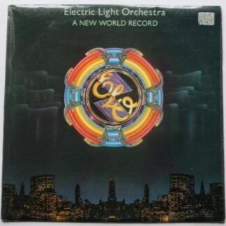 ELO A New World Record LP Jet JETLP200 EX/VG 1976 with inner - sleeve has sticker mark at top right corner