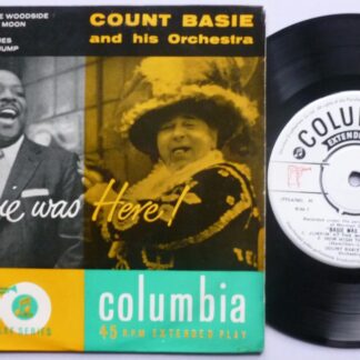 Count Basie Basie Was Here EP Columbia SEB10083 EX/EX 1950s picture sleeve