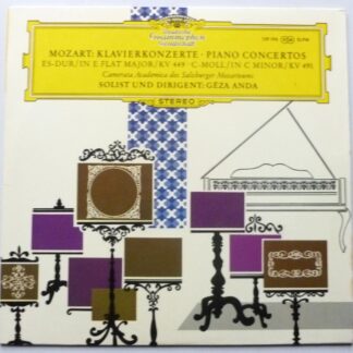 Geza Anda Mozart Piano Concertos LP Deutsch Grammophon 139196 EX+/EX 1960s German pressing