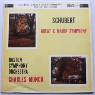 Charles Munch Schubert Great C Major Symphony LP RCA SB2085 EX+/EX- 1959 sleeve has crease at bottom right corner