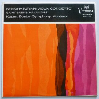 Leonid Kogan Khachaturian Violin Concerto LP RCA Victrola VICS1153 EX+/EX 1965 grooved label