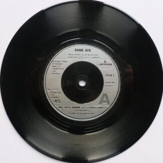Band Aid Do They Know It's Christmas 7" Phonogram FEED1 EX 1984 UK pressing - silver plastic label