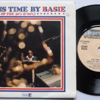 Count Basie This Time By Basie EP Reprise R30055 EX-/VG+ 1963 7" EP in picture sleeve - sleeve has writing on front and red felt tip line at rear opening