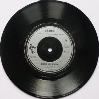 JJ Barrie Where's The Reason 7" Power Exchange PX112 EX 1976 plastic label