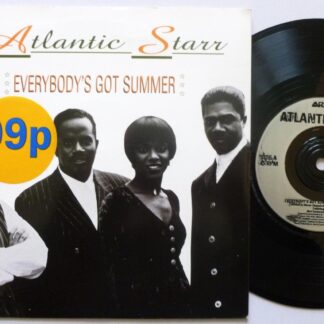 Atlantic Starr Everybody's Got Summer 7" Arista 228077 EX/EX 1994 picture sleeve
