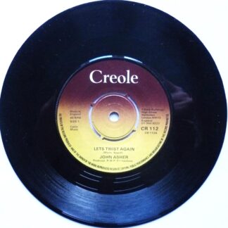 John Asher Let's Twist Again 7" Creole CR112 EX 1970s b-side by The Ashers
