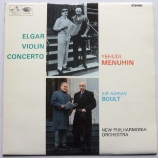 Yehudi Menuhin Elgar Violin Concerto LP HMV ASD2259 EX+/EX 1966 semi circle labels