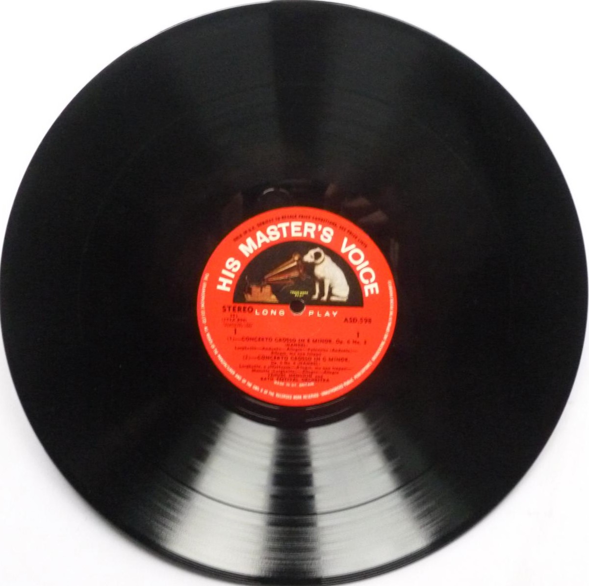 Yehudi Menuhin Handel Concerti Grossi Opus 6 Nos 3-6-10-12 LP HMV ASD598 EX/EX 1964 red semi-circle labels - sleeve has minor finger crease at front opening - Image 4