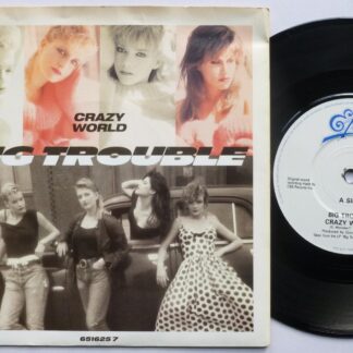 Big Trouble Crazy World 7" Epic 6516257 EX/VG 1987 picture sleeve