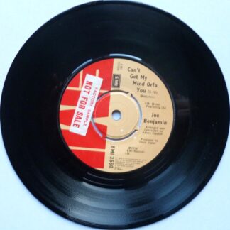 Joe Benjamin Can't Get My Mind Orfa You 7" EMI EMI2550 EX 1976 there is factory sample sticker on side one label