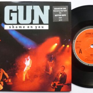 Gun Shame On You 7" A&M AM573 EX/EX 1990 picture sleeve
