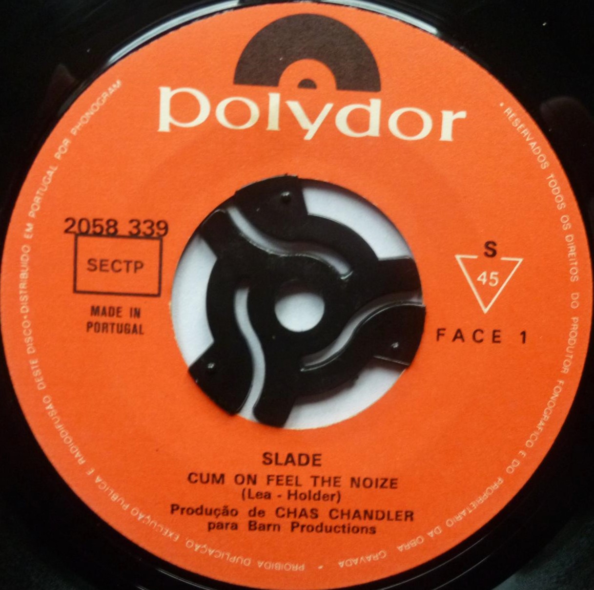 Slade Cum On Feel The Noize 7" Polydor 2058339 EX/EX 1973 made in Portugal - original pressing in custom sleeve - disc has some non-sounding groove marks - Image 4