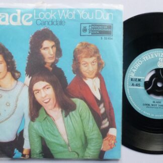 Slade Look Wot You Dun 7" Polydor S53654 EX/VG 1972 made in Yugoslavia - in polythene sleeve with gatefold insert - 48 is written on rear