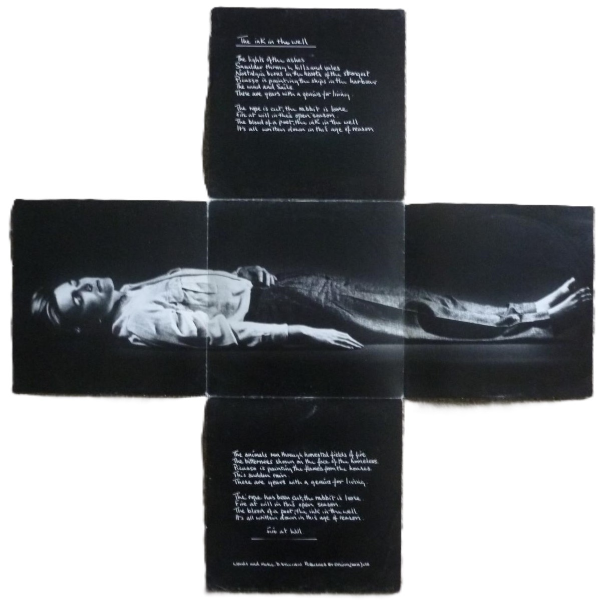 David Sylvian The Ink In The Well 7" Virgin VS700 EX/VG 1984 fold out picture sleeve - Image 4