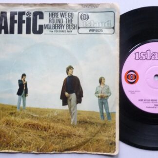 Traffic Here We Go Round The Mulberry Bush - PICTURE SLEEVE ONLY 7" Island WIP6025 EX/G 1967 picture sleeve has writing on it and has sellotape marks at left edge