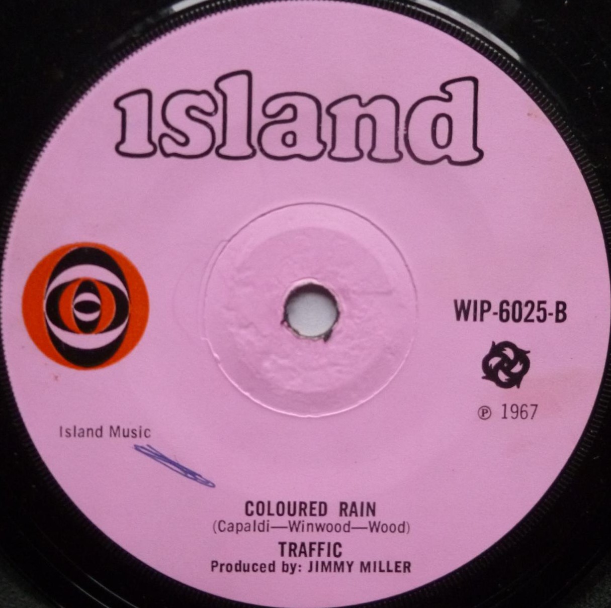 Traffic Here We Go Round The Mulberry Bush - PICTURE SLEEVE ONLY 7" Island WIP6025 EX/G 1967 picture sleeve has writing on it and has sellotape marks at left edge - Image 5
